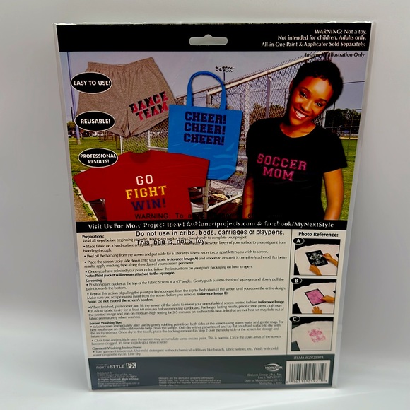 Fashion Art - Next Style FX Collegiate Letters Fabric Screen Kit - Picture 2 of 6